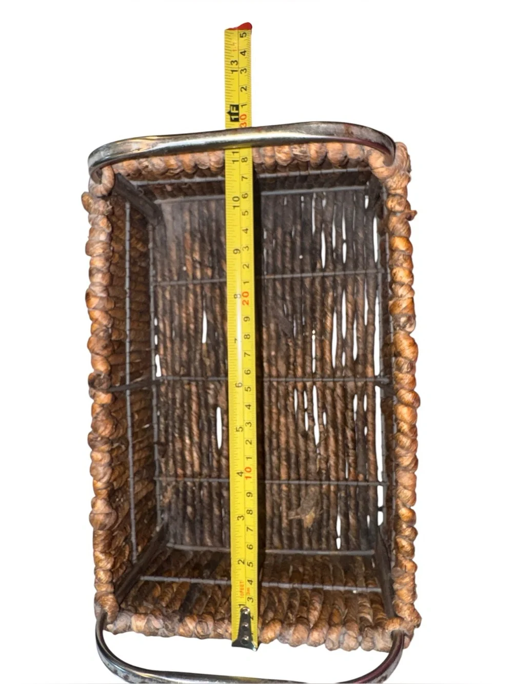 Woven Seagrass Rectangular Storage Basket